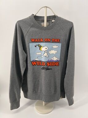 LL Bean x Peanuts Snoopy Sweatshirt Small Gray